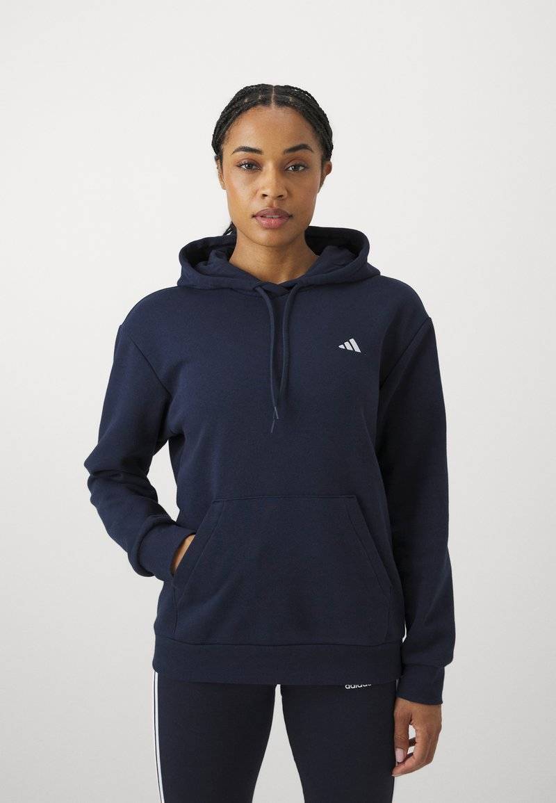 adidas Sportswear adidas Sportswear ESSENTIALS SMALL LOGO FEEL COZY HOODIE - Hoodie - legend ink Zeitbegrenzte Promotion