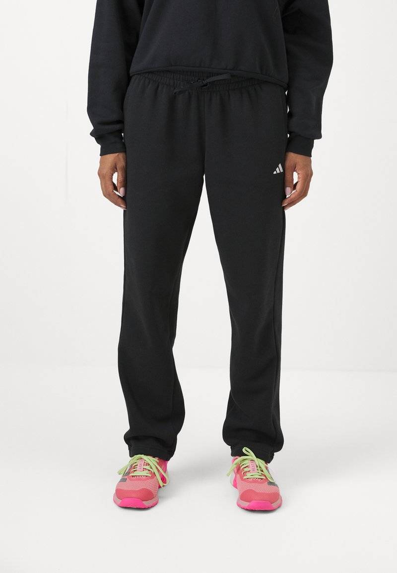 adidas Sportswear adidas Sportswear ESSENTIALS SMALL LOGO FEEL COZY OPEN HEM PANT - Tracksuit bottoms - black Super Rabatt