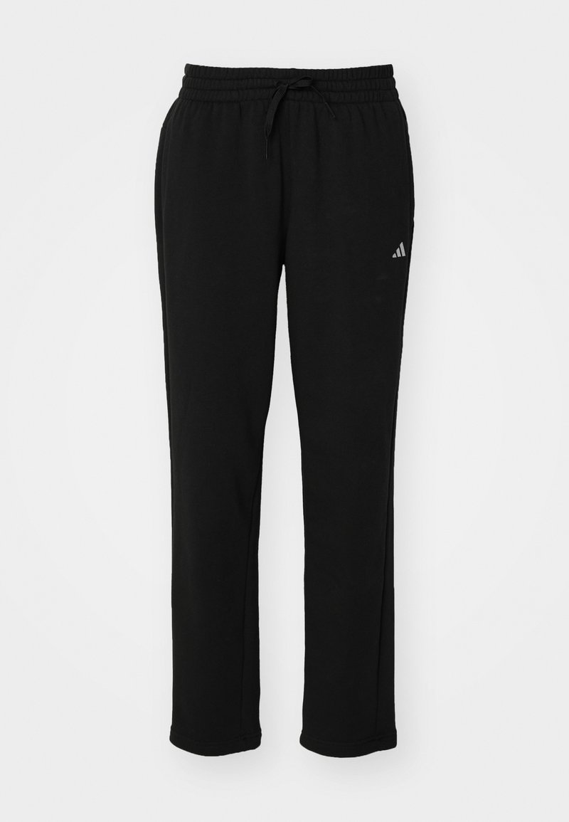 adidas Sportswear adidas Sportswear ESSENTIALS SMALL LOGO FEEL COZY OPEN HEM PANT - Tracksuit bottoms - black Super Rabatt