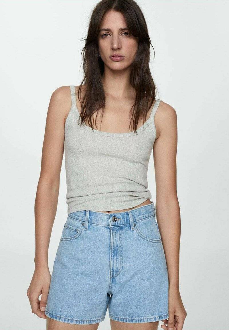 Mango Mango Denim shorts - light blue