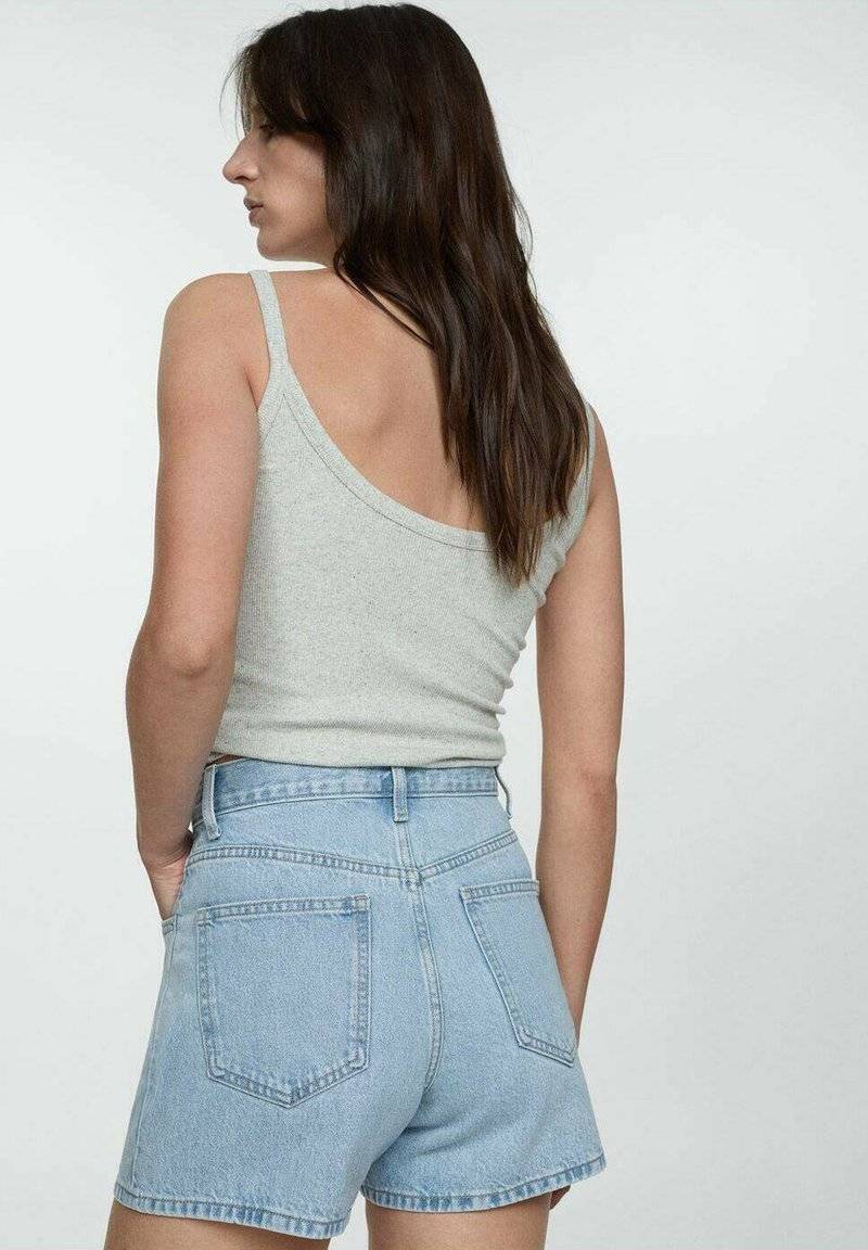 Mango Mango Denim shorts - light blue Verkauf