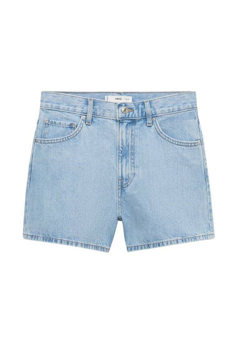 Mango Mango Denim shorts - light blue Verkauf