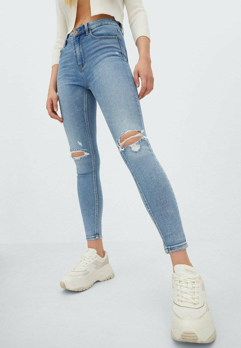 Stradivarius Stradivarius Jeans Skinny Fit - neon blue