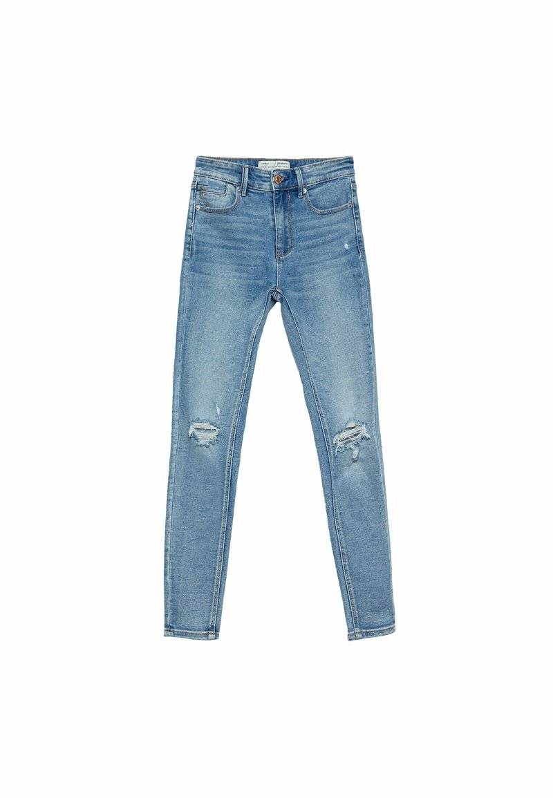 Stradivarius Stradivarius Jeans Skinny Fit - neon blue Blitzverkäufe