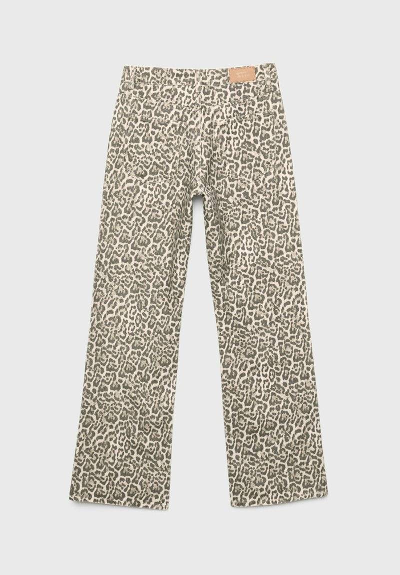 Stradivarius Stradivarius PRINTED - Straight leg jeans - camel Limitierter Zeitrabatt