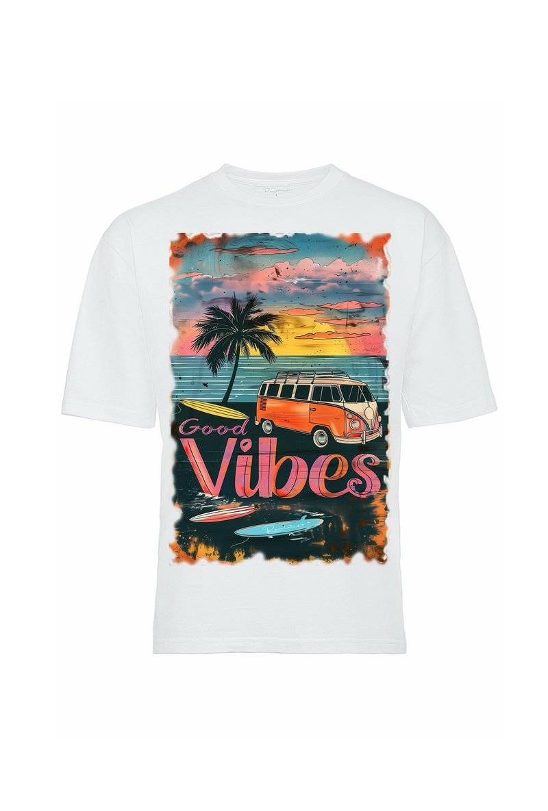 Reichstadt Reichstadt 24RSW057 SURFSIDE-VIBES - Print T-shirt - surfside vibes Fabrikpreis