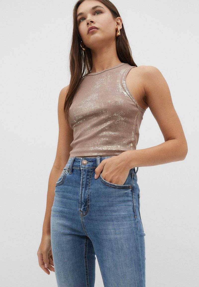 Stradivarius Stradivarius Jeans Skinny Fit - blue denim Großer Ausverkauf
