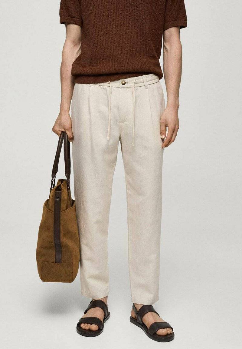 Mango Mango ROMELINO - Trousers - ecru