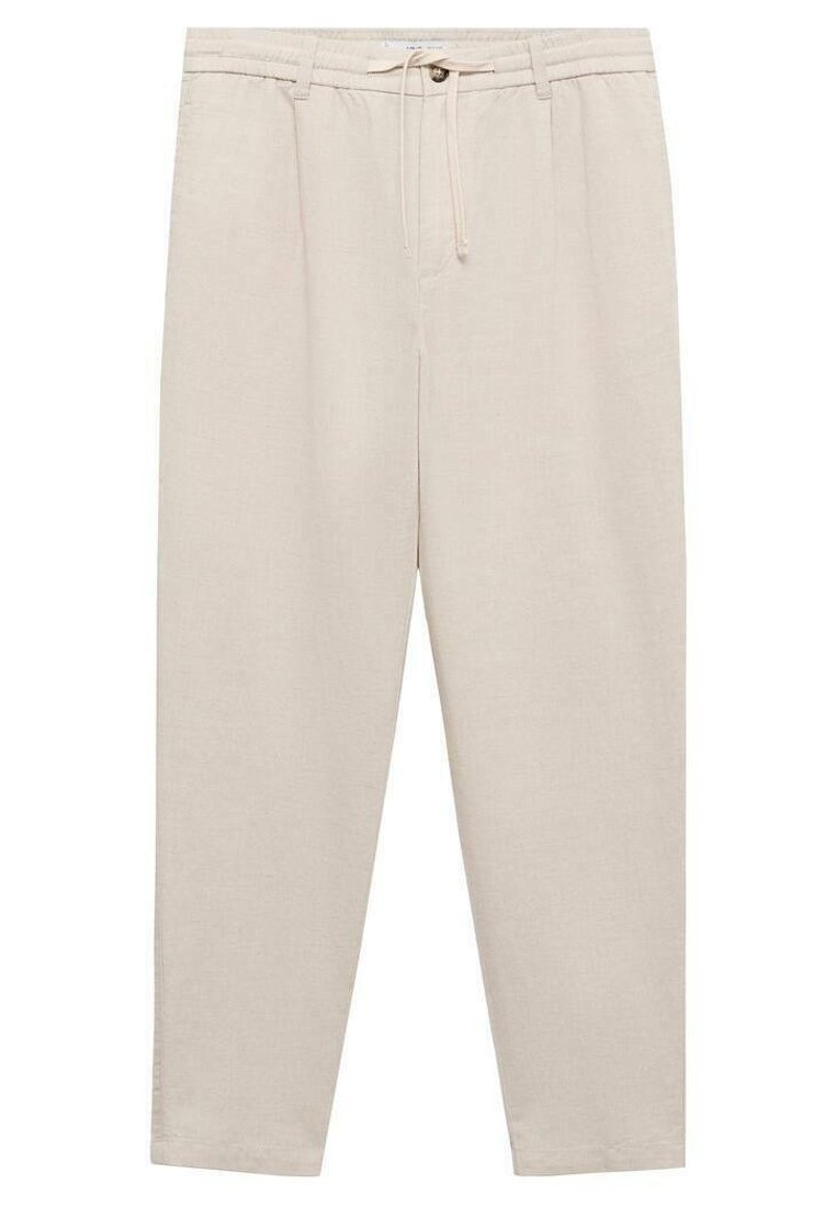 Mango Mango ROMELINO - Trousers - ecru Preisnachlass