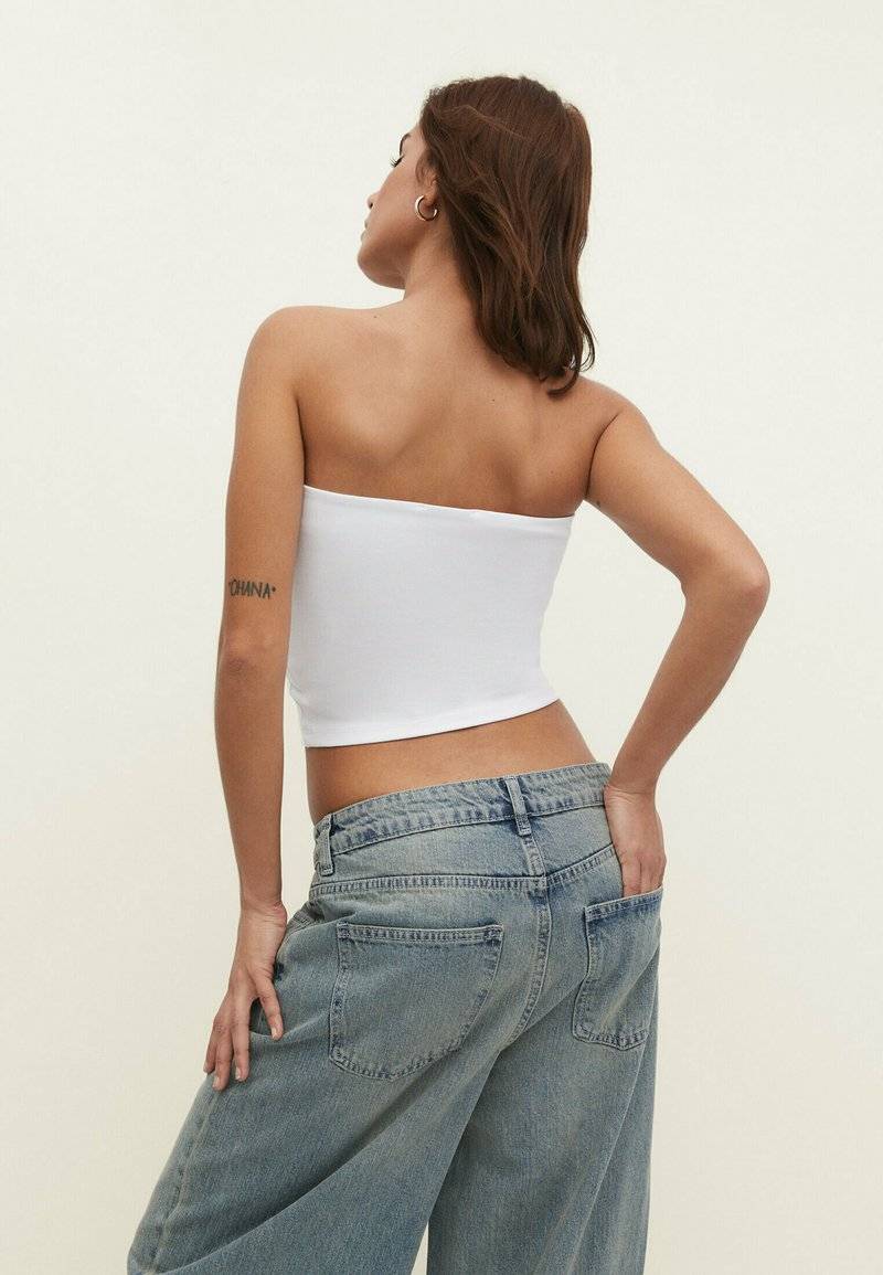 Stradivarius Stradivarius Top - white Saisonschlussverkauf