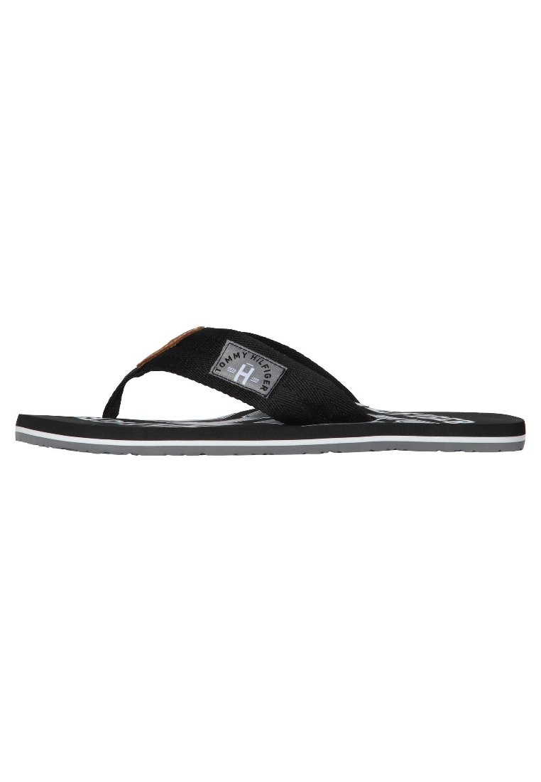 Tommy Hilfiger Tommy Hilfiger HERREN - T-bar sandals - black Bis zu 60% Rabatt
