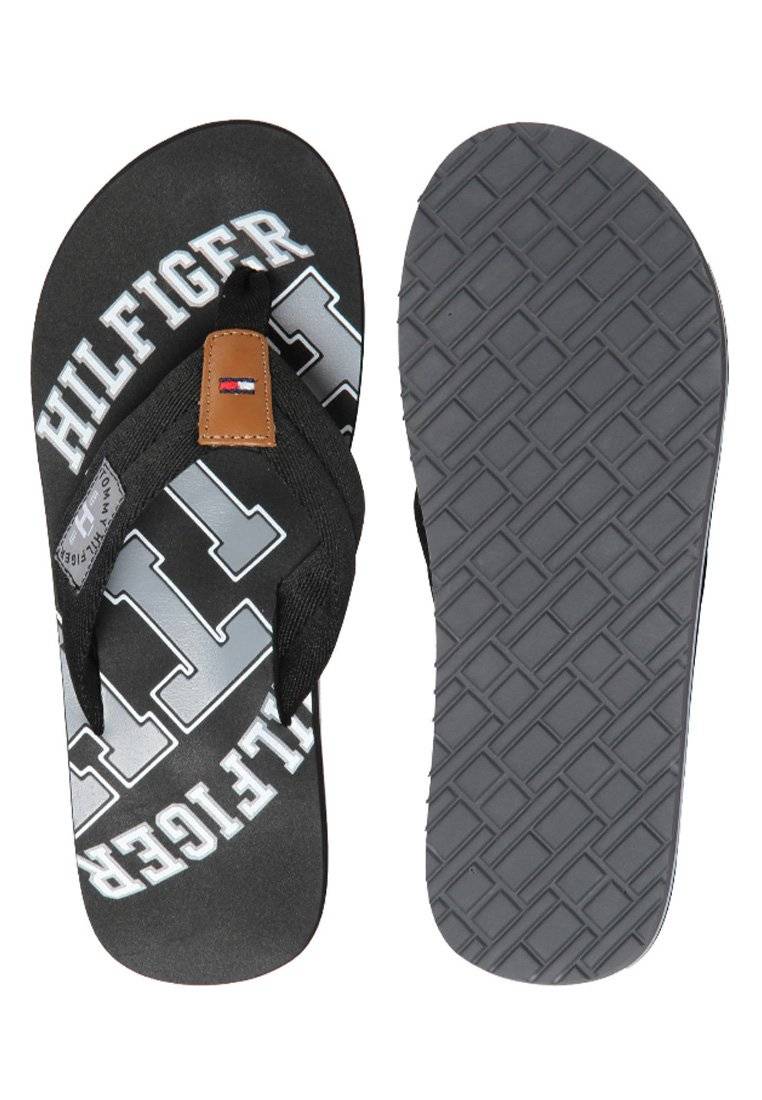 Tommy Hilfiger Tommy Hilfiger HERREN - T-bar sandals - black Bis zu 60% Rabatt