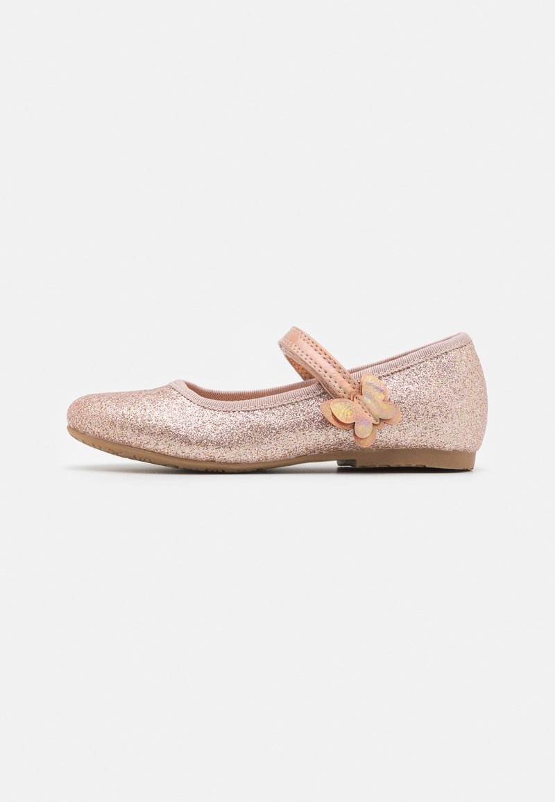 Friboo Friboo Ankle strap ballet pumps - rose gold