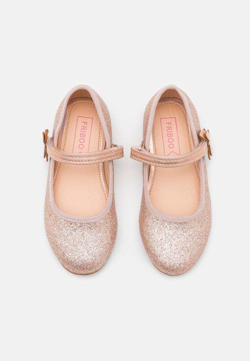 Friboo Friboo Ankle strap ballet pumps - rose gold Meist gekauft