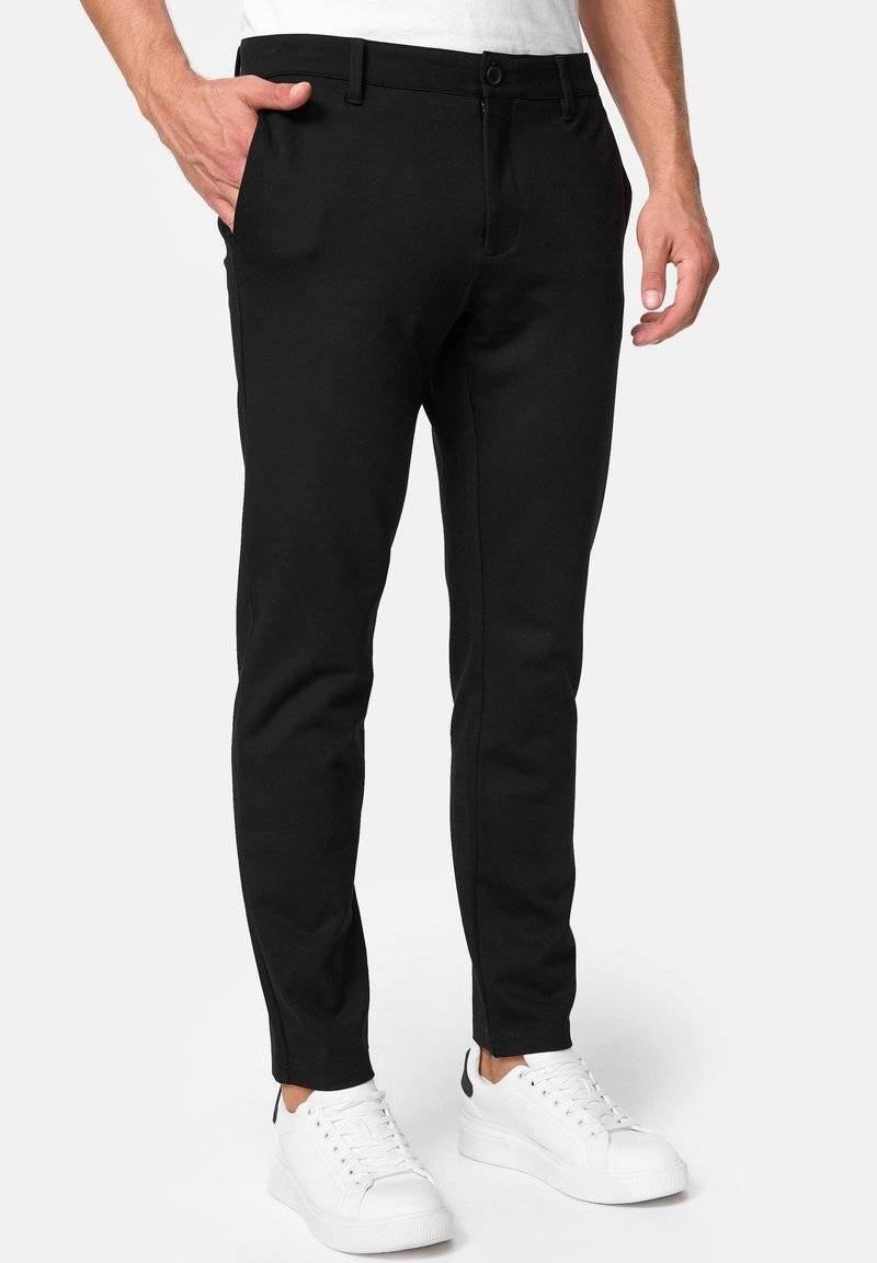 INDICODE JEANS INDICODE JEANS SUPER STRETCH RODEKRO - Chinos - black Kostenlose Rückgabe