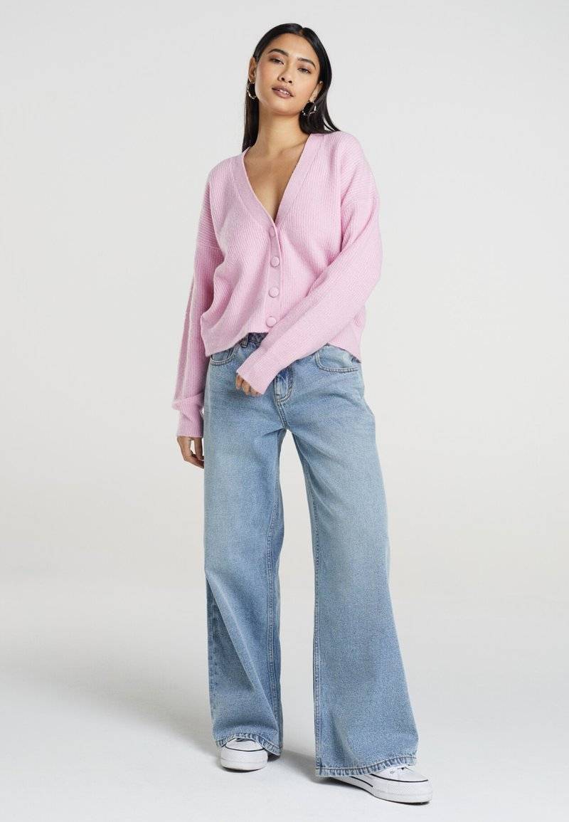Brave Soul Brave Soul LKC-230DAFFIE - Cardigan - pink Begrenzte Freigabe