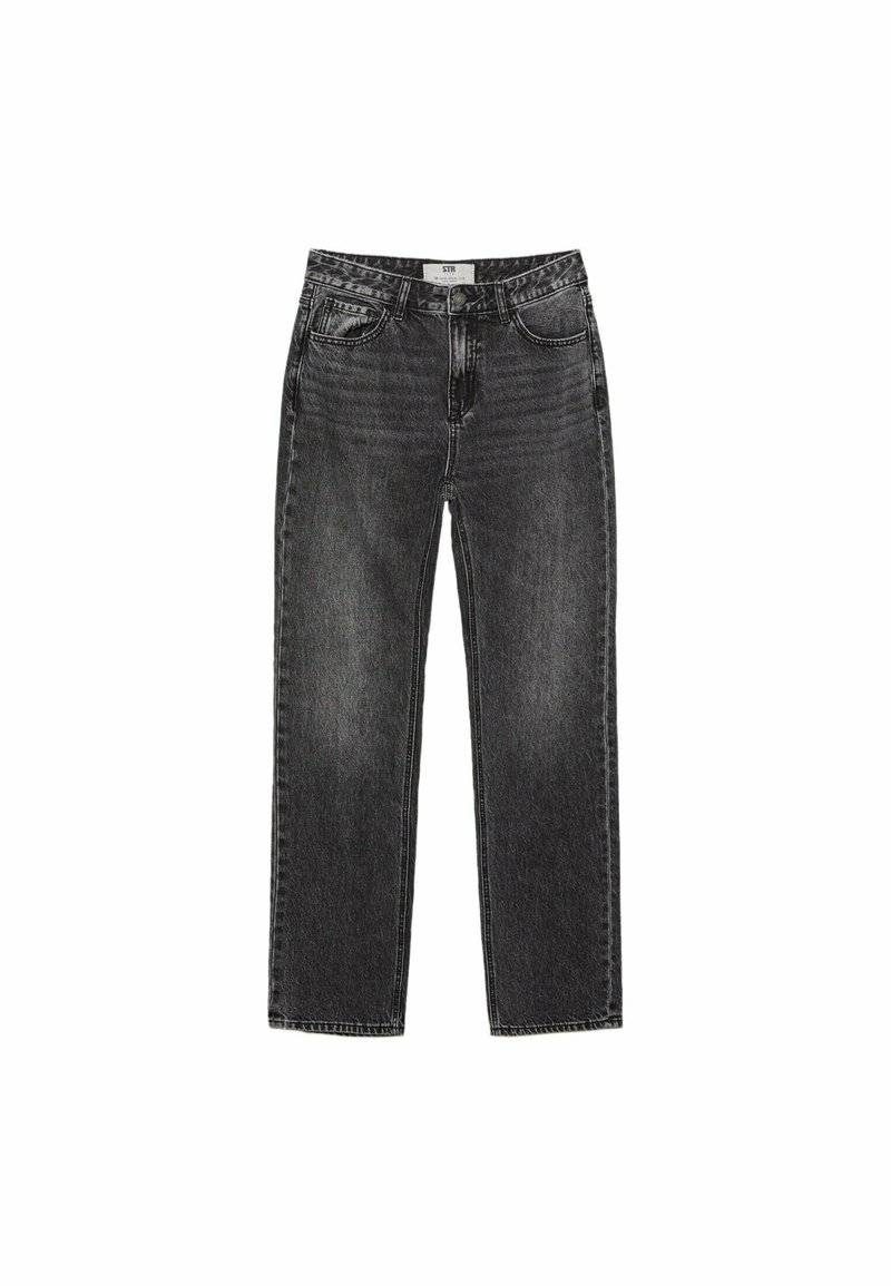 Stradivarius Stradivarius Straight leg jeans - dark grey Letzter Tag
