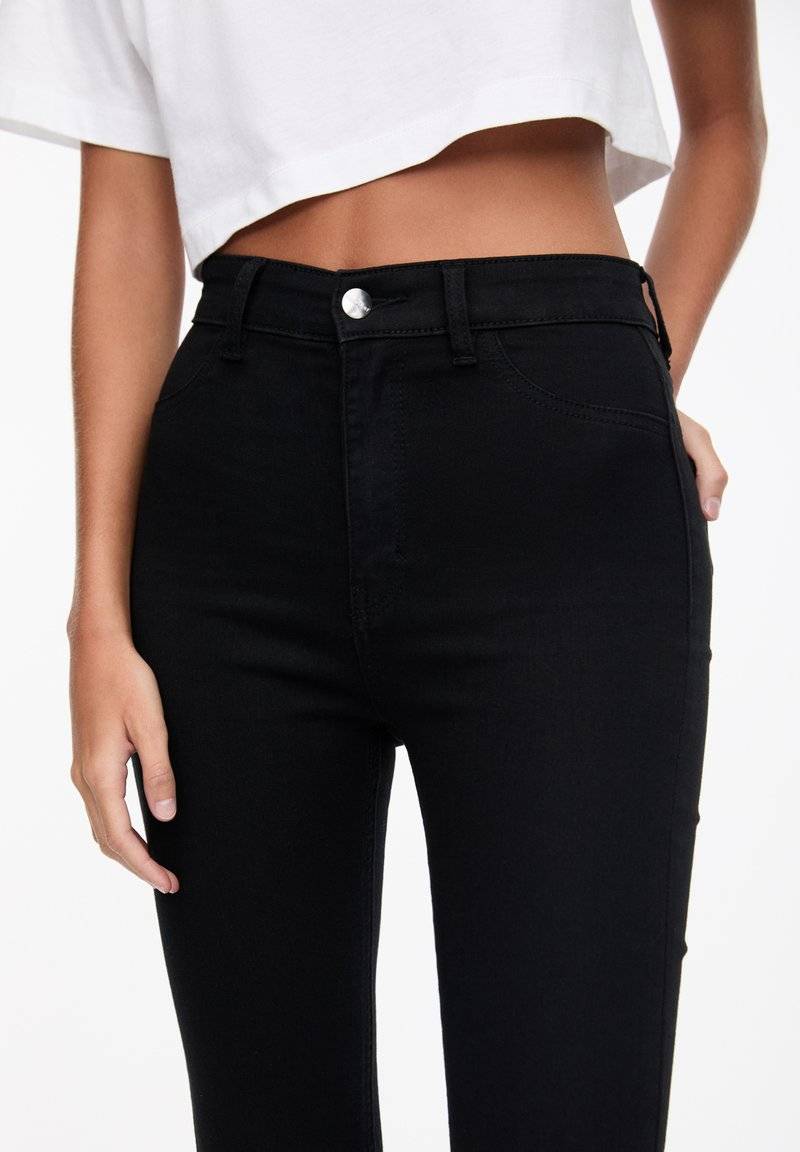 PULL&BEAR PULL&BEAR HIGH WAIST - Jeans Skinny Fit - black Bis zu 60% Rabatt