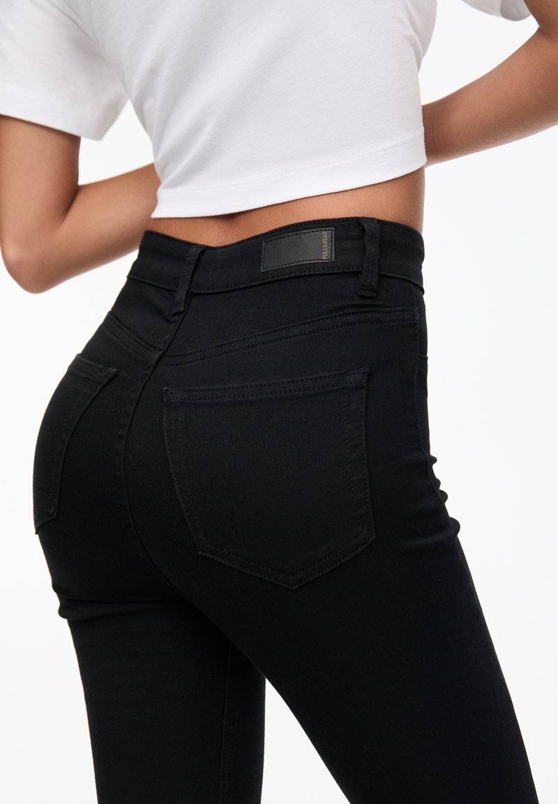 PULL&BEAR PULL&BEAR HIGH WAIST - Jeans Skinny Fit - black Bis zu 60% Rabatt