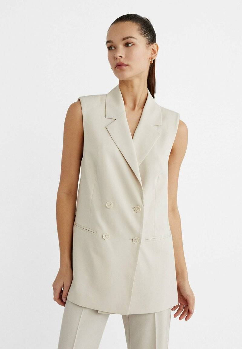 Stradivarius Stradivarius Waistcoat - white