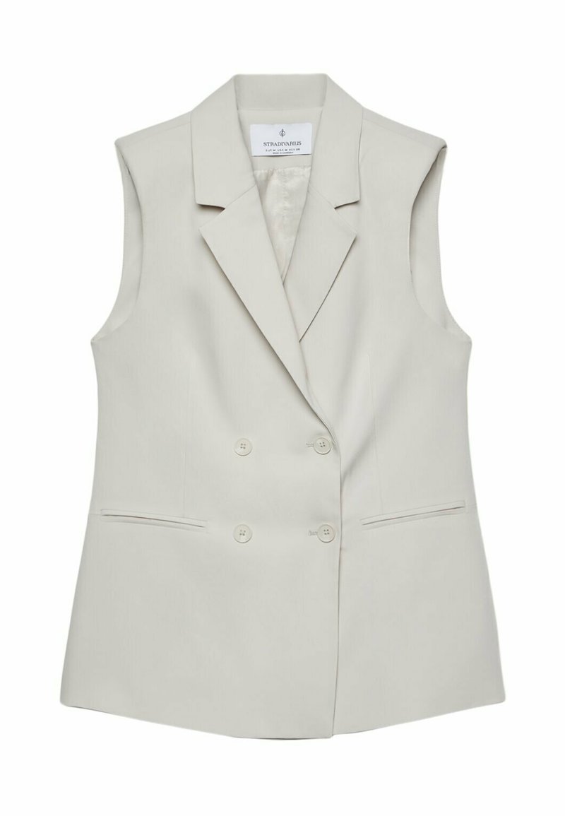 Stradivarius Stradivarius Waistcoat - white Bis zu 65% Rabatt