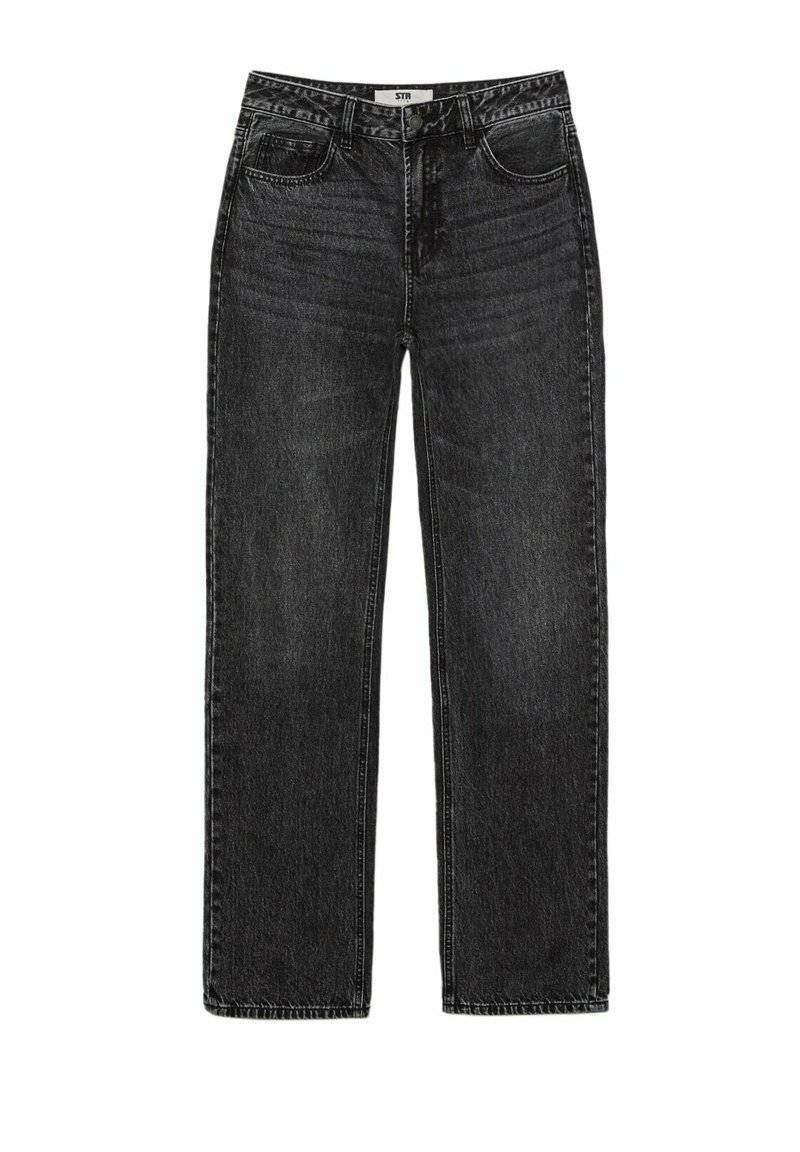 Stradivarius Stradivarius Straight leg jeans - dark grey Discount Store für neue Produkte