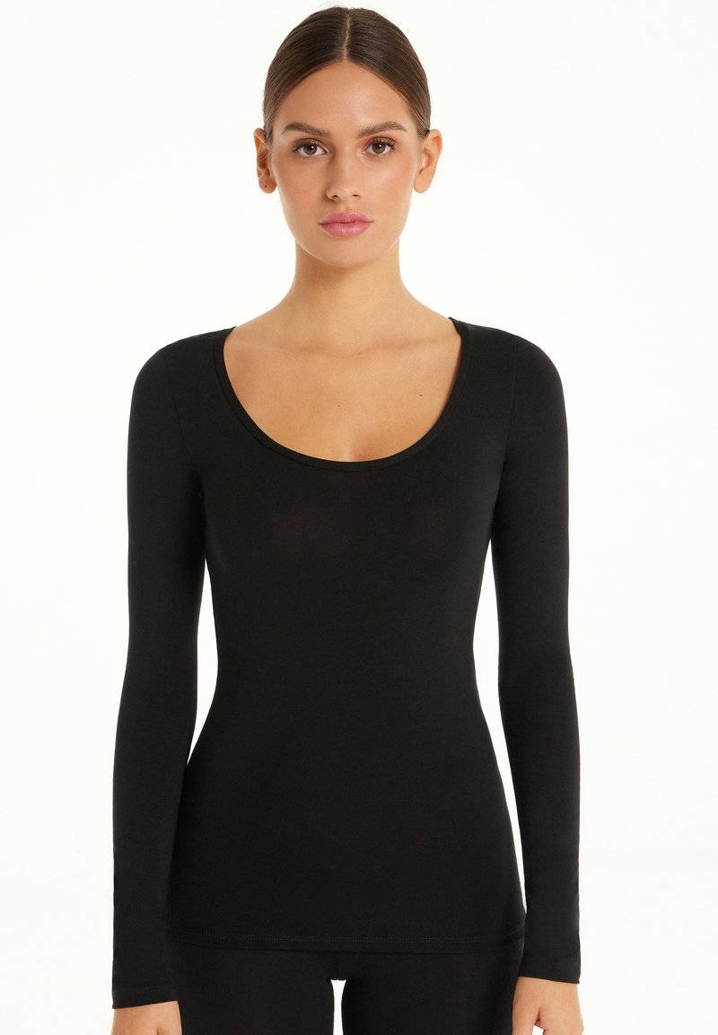 Tezenis Tezenis ROUND-NECK - Long sleeved top - nero
