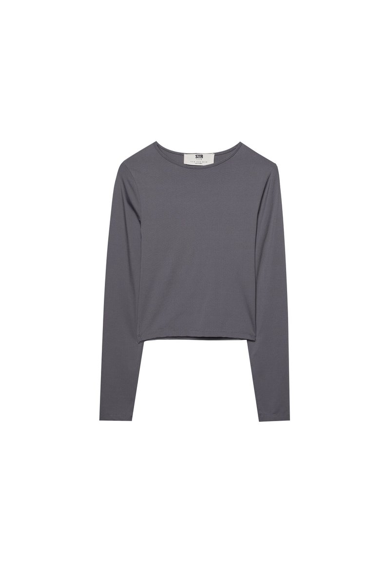 Stradivarius Stradivarius Long sleeved top - dark grey Black Friday Preise