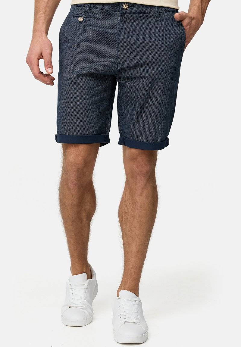 INDICODE JEANS INDICODE JEANS CUBA - Shorts - mottled blue Rabatte dieses Monats