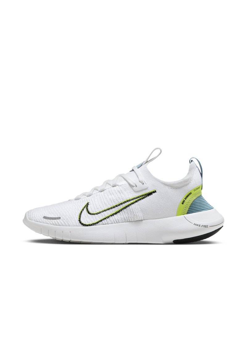 Nike Performance Nike Performance FREE RN FK NATURE - Minimalist running shoes - white denim turquoise cyber black