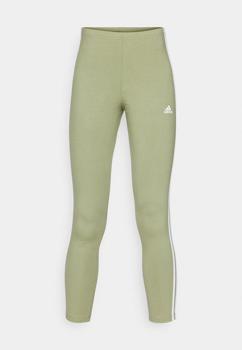 adidas Sportswear adidas Sportswear ESSENTIALS 3 STRIPES HIGH WAISTED - Leggings - tent green Großer Ausverkauf