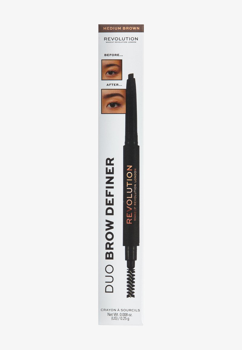 Makeup Revolution Makeup Revolution REVOLUTION DUO BROW DEFINER PENCIL - Eyebrow pencil - medium brown Fabrikladen