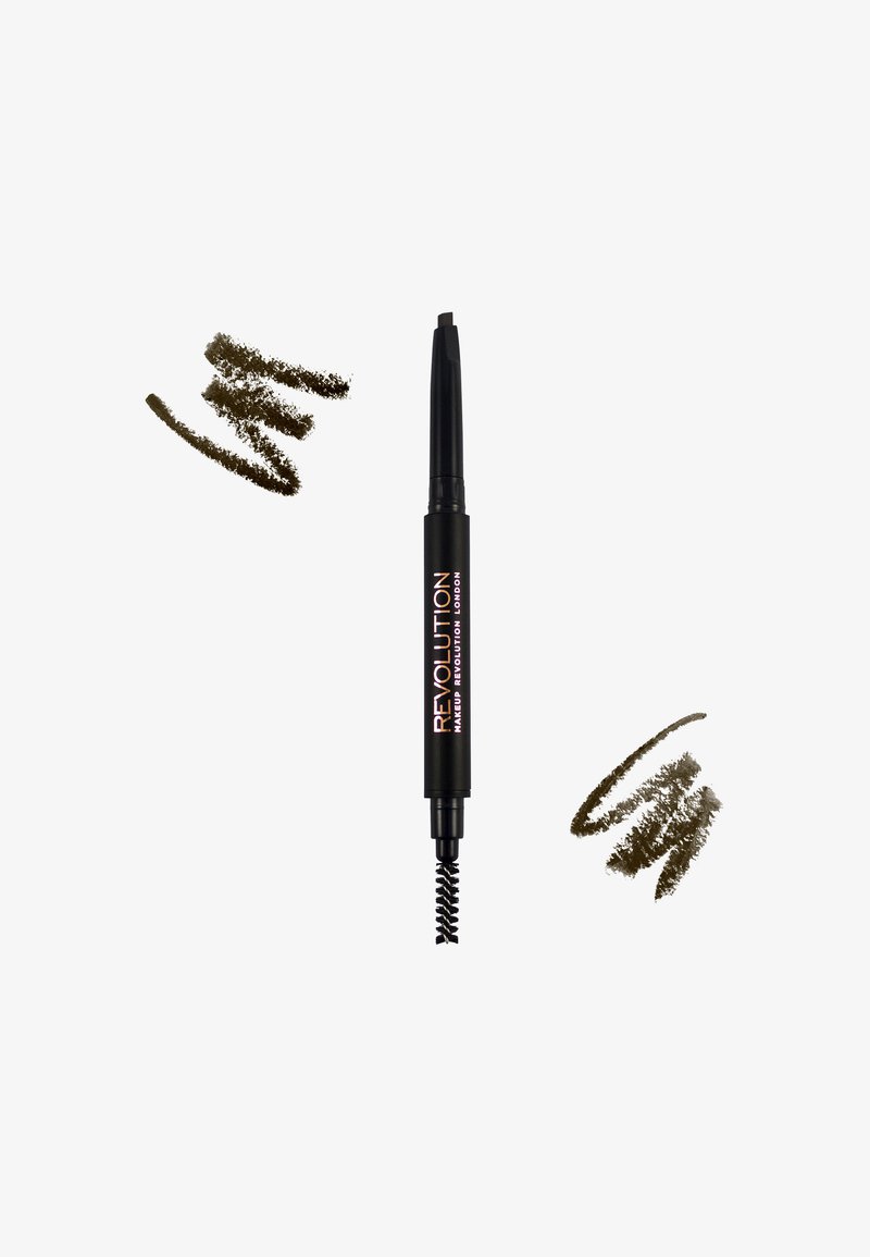 Makeup Revolution Makeup Revolution REVOLUTION DUO BROW DEFINER PENCIL - Eyebrow pencil - medium brown Fabrikladen