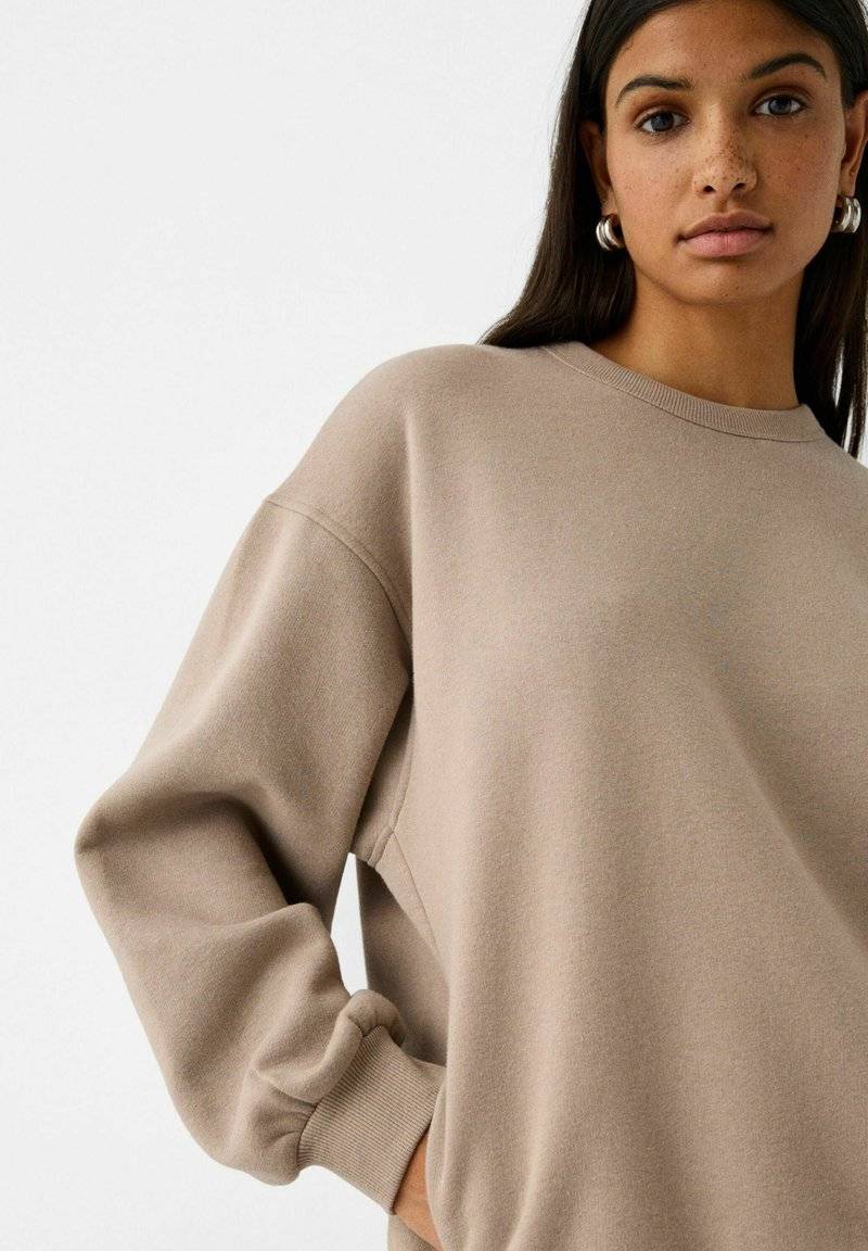Bershka Bershka Sweatshirt - sand Speichern exportieren