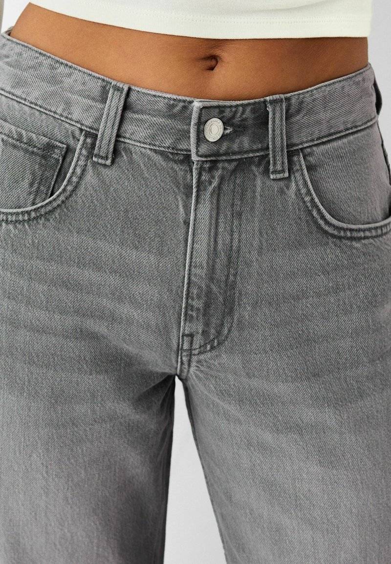 Bershka Bershka Flared Jeans - mottled dark grey Rabatte dieses Monats