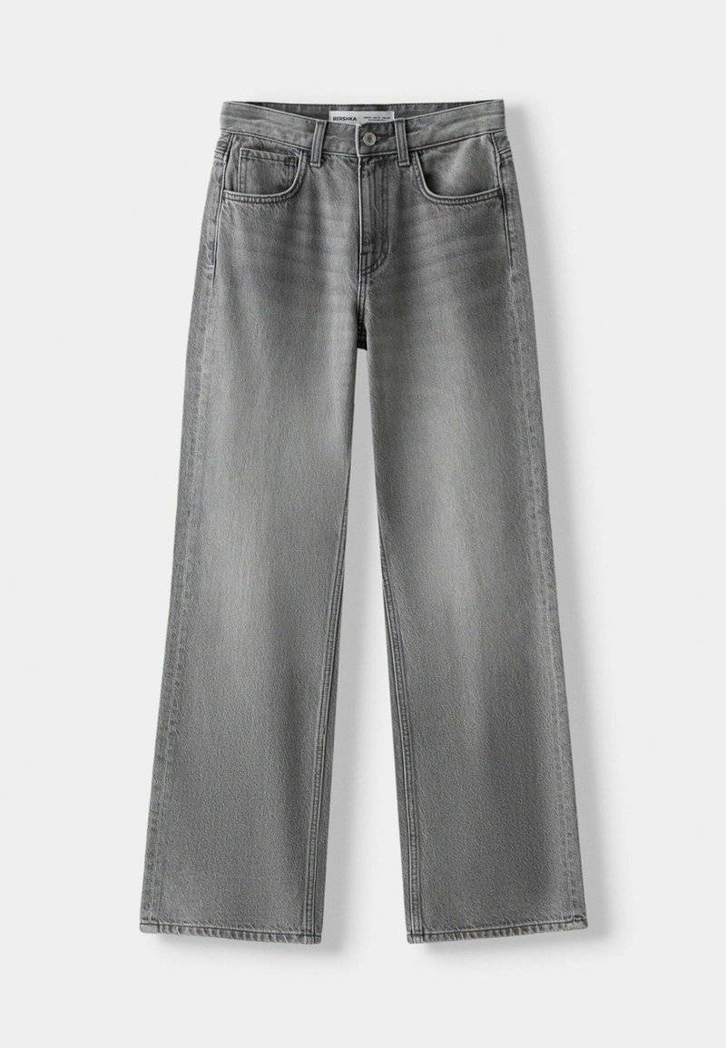 Bershka Bershka Flared Jeans - mottled dark grey Rabatte dieses Monats