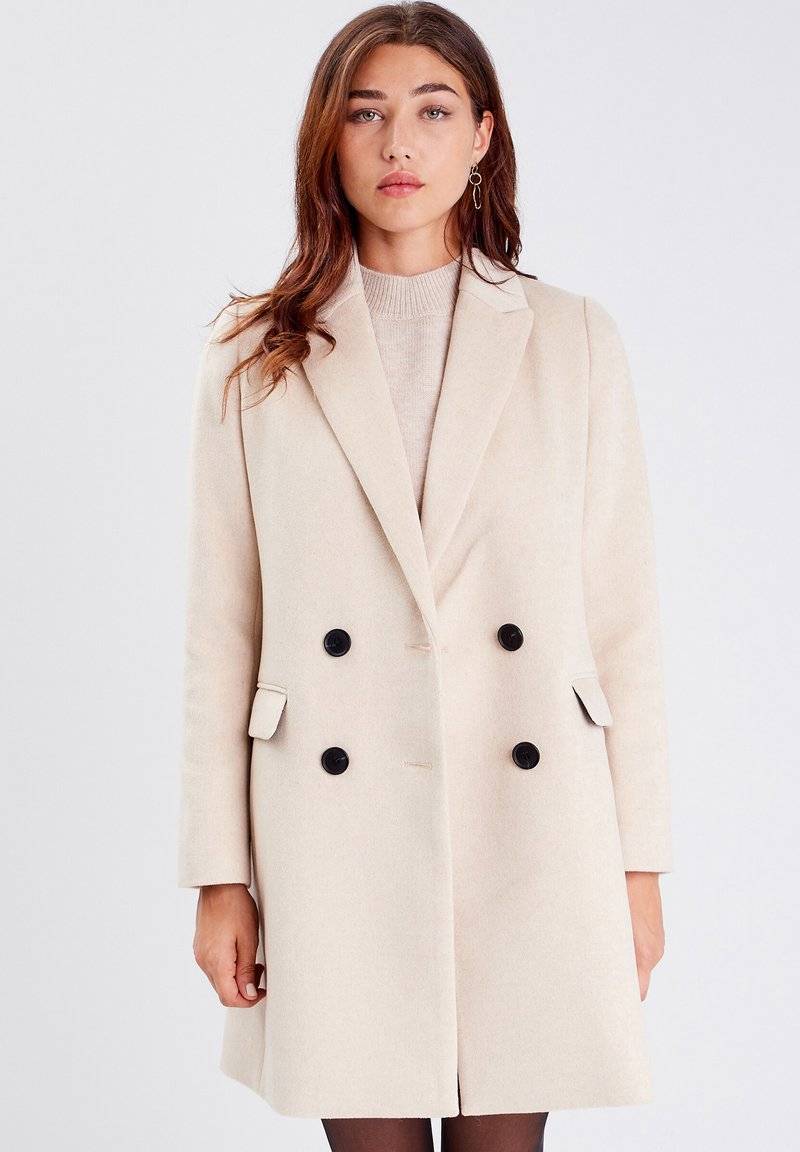 Cache Cache Cache Cache GERADER MIT KNÖPFEN - Classic coat - beige Outlet