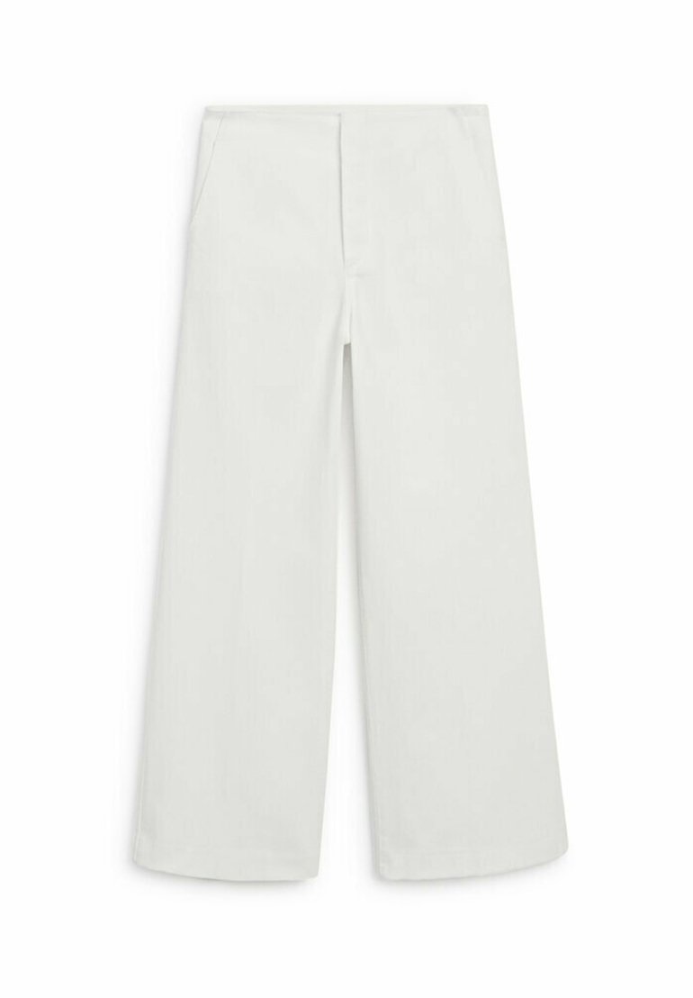 Massimo Dutti Massimo Dutti HIGH-WAIST FLARED - Trousers - white Verkauf