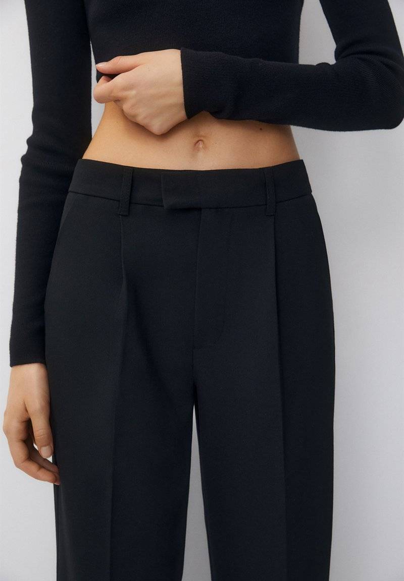 PULL&BEAR PULL&BEAR DARTED SMART - Trousers - black Hotsell