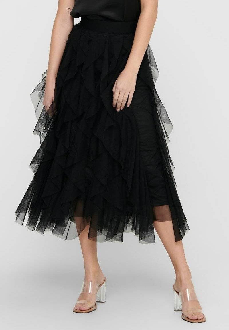 ONLY ONLY ONLSKY SKIRT - A-line skirt - black Limitierter Zeitrabatt