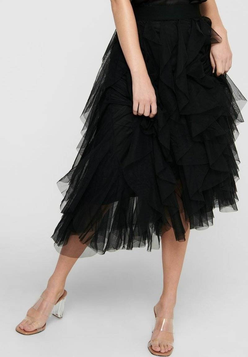ONLY ONLY ONLSKY SKIRT - A-line skirt - black Limitierter Zeitrabatt