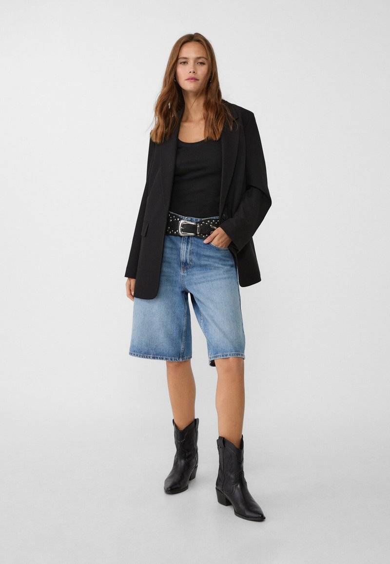 Stradivarius Stradivarius REGULAR FIT - Short coat - black Günstig kaufen