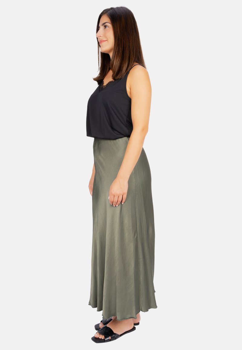 Seasons of April Seasons of April LILLY - Maxi skirt - khaki Versandkostenfrei