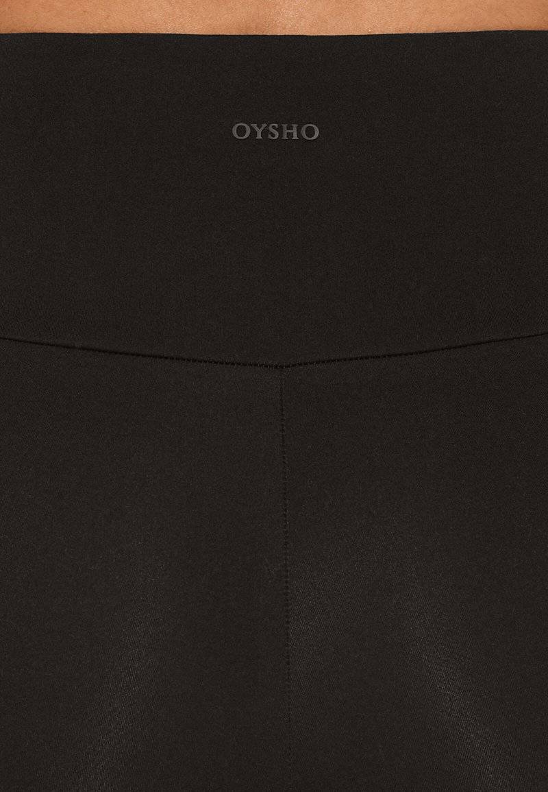 OYSHO OYSHO COMFORTLUX HIGH-RISE BIKER 20cm - Leggings - black Tägliche Deals