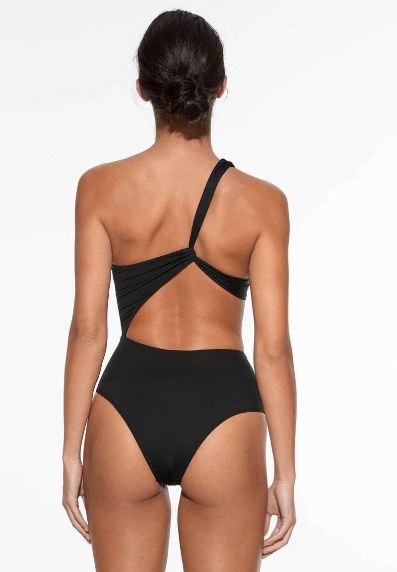 OYSHO OYSHO ASYMMETRIC - Swimsuit - black Preisnachlass