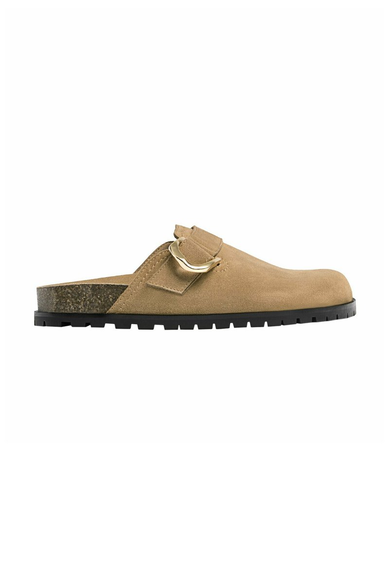 Stradivarius Stradivarius WITH BUCKLE DETAILS - Clogs - beige Neueste Mode
