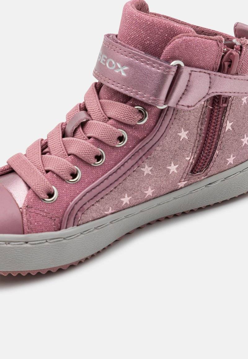 Geox Geox KALISPERA GIRL - High-top trainers - dark pink Räumungsverkauf