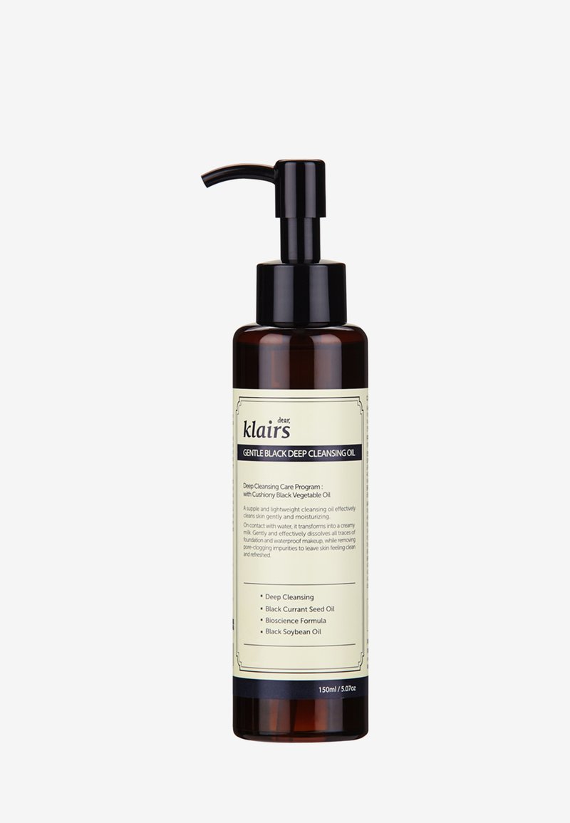 klairs klairs GENTLE BLACK DEEP CLEANSING OIL 150ML - Cleanser