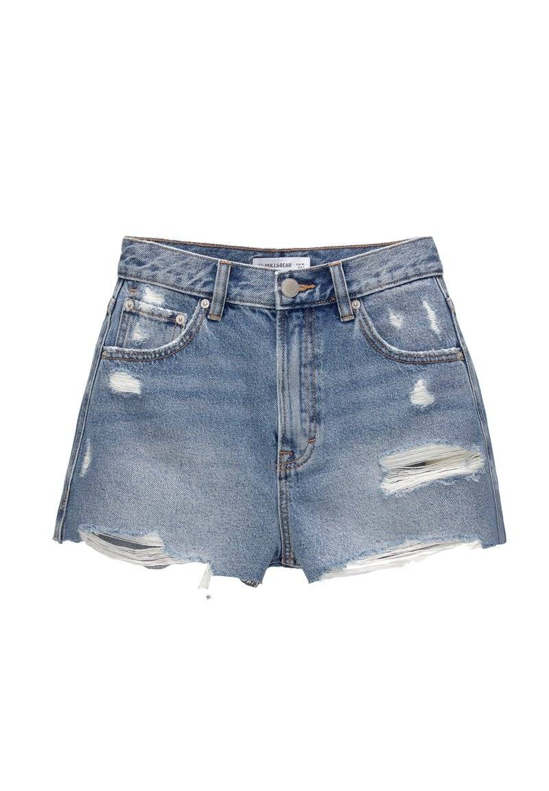 PULL&BEAR PULL&BEAR Denim shorts - blue denim 2025