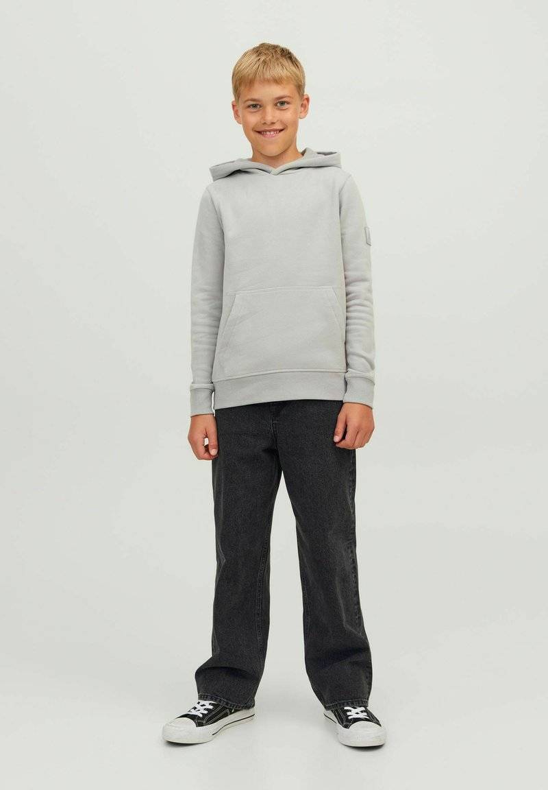 Jack & Jones Junior Jack & Jones Junior ALEX ORIGINAL MF BAGGY - Flared Jeans - black denim